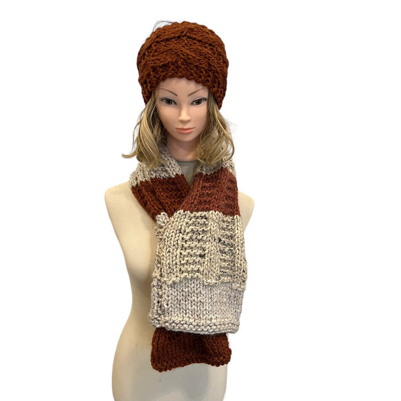 Handmade Knit Headband and Scarf - Picture 5 of 9